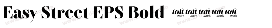 Easy Street EPS Bold字体转换